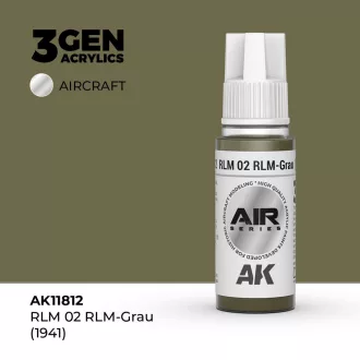 AK Interactive - RLM 02 RLM-Grau (1941) festék