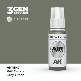AK Interactive - RAF Cockpit Grey-Green festék