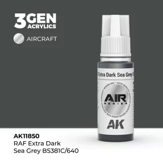 AK Interactive - RAF Extra Dark Sea Grey BS381C/640 festék