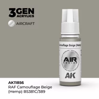   AK Interactive - RAF Camouflage Beige (Hemp) BS381C/389 festék