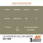 AK Interactive - US Interior Yellow Green