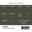 AK Interactive - ANA 613 Olive Drab festék