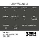 AK Interactive - US Army Helo Drab FS 34031 festék