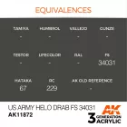 AK Interactive - US Army Helo Drab FS 34031