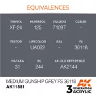 AK Interactive - Medium Gunship Grey FS 36118
