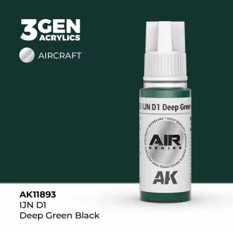 AK Interactive - IJN D1 Deep Green Black festék
