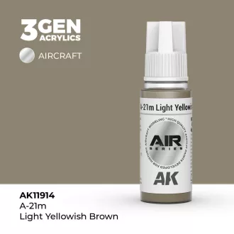 AK Interactive - A-21m Light Yellowish Brown festék