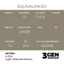 AK Interactive - A-21m Light Yellowish Brown festék