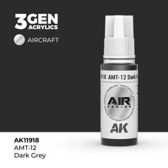 AK Interactive - AMT-12 Dark Grey festék