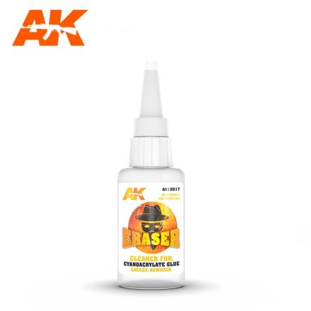 AK ERASER – CLEANER FOR CYANOCRYLATE GLUE EXCESS REMOVER