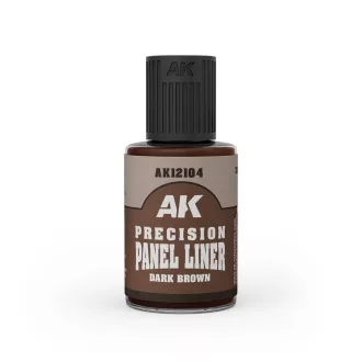   AK Interactive - PRECISION PANELINER- DARK BROWN 30ml bemosó