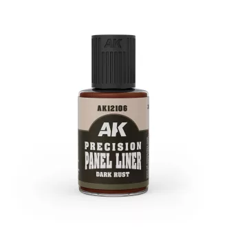 AK Interactive - PRECISION PANELINER- DARK RUST 30ml bemosó