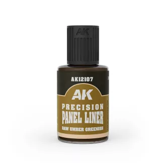  AK Interactive - PRECISION PANELINER - RAW UMBER GREENISH 30ml bemosó