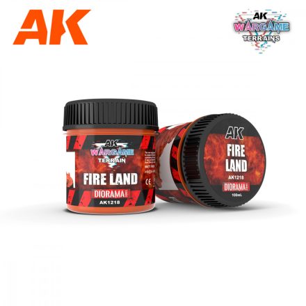 AK Interactive FIRE LAND – WARGAME TERRAINS – 100ML