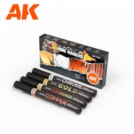 AK METALLIC LIQUID MARKERS – 4 UNITS SET