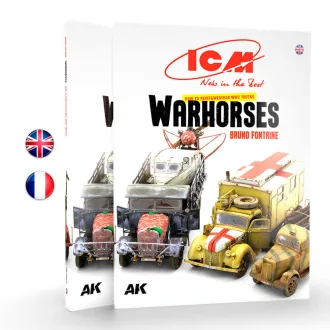   AK Interactive - ICM - HOW TO PAINT &WEATHER WW2 TRUCKS WARHORSES - FR könyv