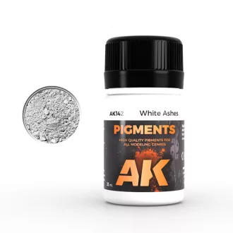 AK Interactive - WHITE ASHES pigment