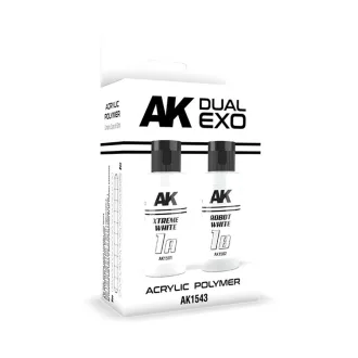   AK Interactive - XTREME WHITE & ROBOT WHITE DUAL EXO Set 1 festékkészlet