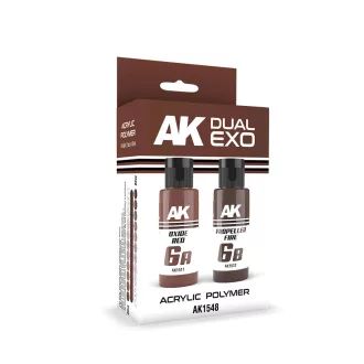   AK Interactive - OXIDE RED & PROPELLER FIRE DUAL EXO Set 6 festékkészlet