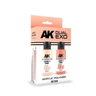   AK Interactive - TWINKLE PINK & CHAR’S PINK DUAL EXO Set 8 festékkészlet
