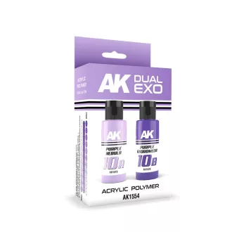   AK Interactive - PURPLE NEBULA & PURPLE ANDROMEDA DUAL EXO Set 10 festékkészlet