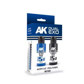   AK Interactive - ULTRA BLUE & ALMIRANT BLUE DUAL EXO Set 15 festékkészlet