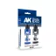 AK Interactive - BLUE BOLT & TURBO BLUE DUAL EXO Set 16 festékkészlet