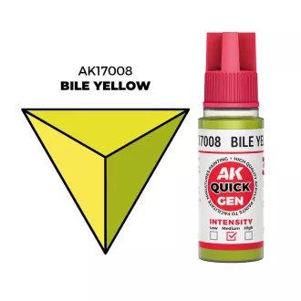 AK Interactive - BILE YELLOW 18 ml - QUICK GEN festék