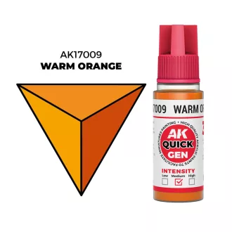 AK Interactive - WARM ORANGE 18 ml - QUICK GEN festék