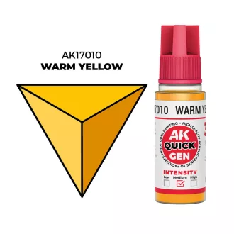 AK Interactive - WARM YELLOW 18 ml - QUICK GEN festék