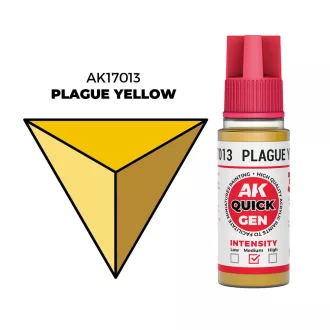 AK Interactive - PLAGUE YELLOW 18 ml - QUICK GEN festék