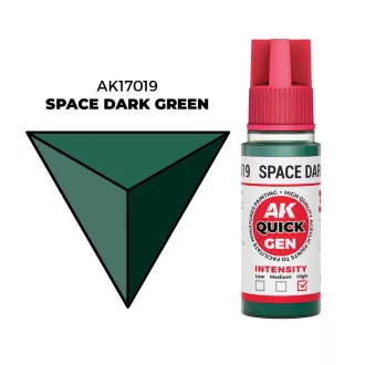 AK Interactive - SPACE DARK GREEN 18 ml - QUICK GEN festék