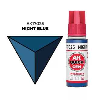 AK Interactive - NIGHT BLUE 18 ml - QUICK GEN festék