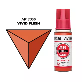 AK Interactive - VIVID FLESH 18 ml - QUICK GEN festék