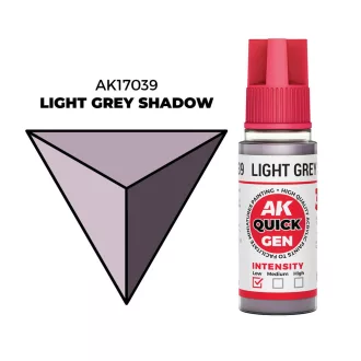 AK Interactive - LIGHT GREY SHADOW 18 ml - QUICK GEN festék