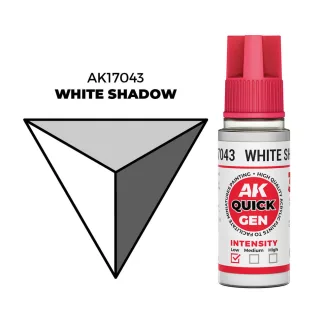 AK Interactive - WHITE SHADOW 18 ml - QUICK GEN festék