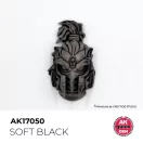 AK Interactive - SOFT BLACK 18 ml - QUICK GEN festék