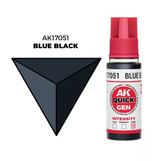 AK Interactive - BLUE BLACK 18 ml - QUICK GEN festék