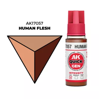 AK Interactive - HUMAN FLESH 18 ml - QUICK GEN festék