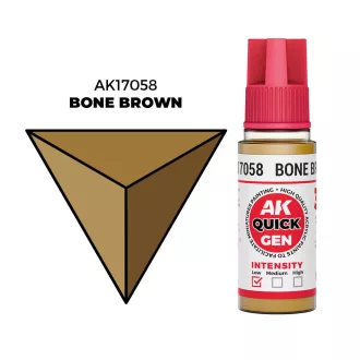 AK Interactive - BONE BROWN 18 ml - QUICK GEN festék