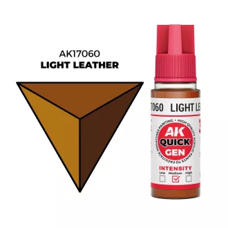 AK Interactive - LIGHT LEATHER 18 ml - QUICK GEN festék