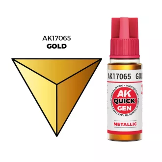 AK Interactive - GOLD 18 ml - QUICK GEN festék