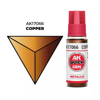 AK Interactive - COPPER 18 ml - QUICK GEN festék