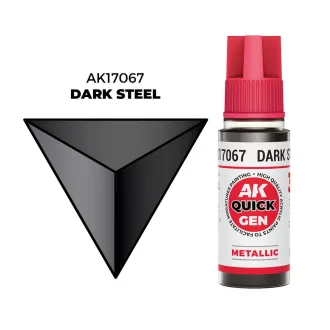 AK Interactive - DARK STEAL 18 ml - QUICK GEN festék