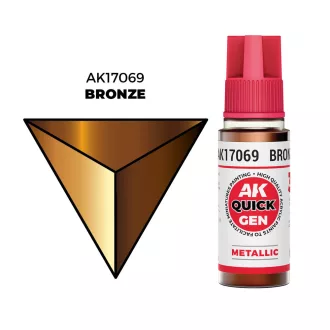 AK Interactive - BRONZE 18 ml - QUICK GEN festék