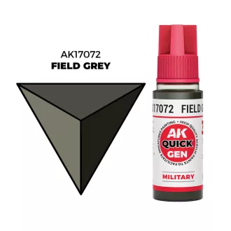 AK Interactive - FIELD GREY 18 ml - QUICK GEN festék