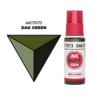AK Interactive - DAK GREEN 18 ml - QUICK GEN festék