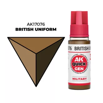 AK Interactive - BRITISH UNIFORM 18 ml - QUICK GEN festék