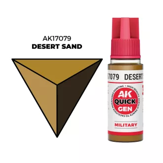 AK Interactive - DESERT SAND 18 ml - QUICK GEN festék