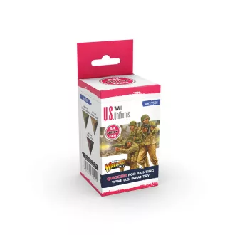 AK Interactive - US UNIFORMS (QUICK GEN SET) festékkészlet